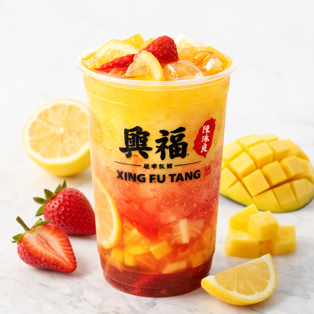 Lemon Punch Strawberry Mango Tea Xing Fu Tang